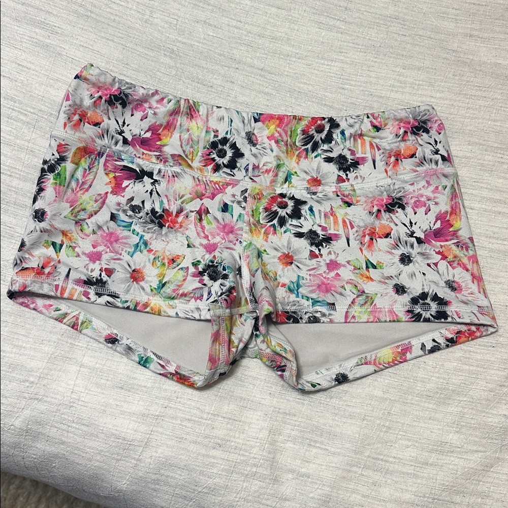 Floral Print Athletic Shorts